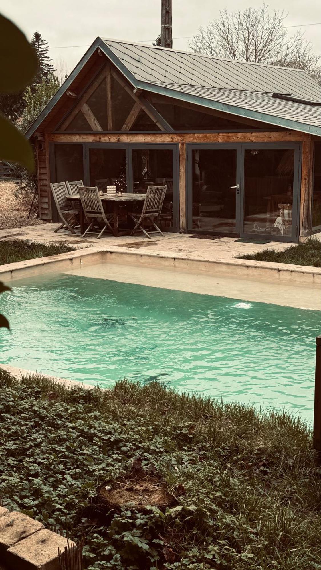 Cottage Normand Avec Sa Grande Piscine Chauffee Toute L Annee Sur Parc Arbore Et Clos En Plein Coeur De La Campagne Adapte Aux Kids Et Dog Friendly Saint-Antonin-de-Sommaire Exterior photo
